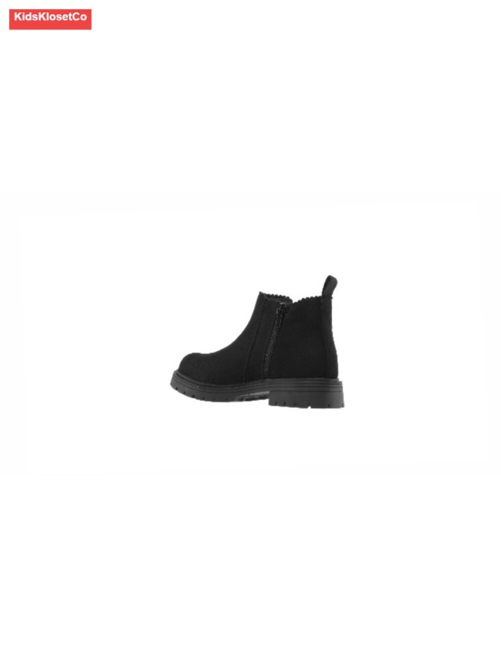 Girls Chelsea Ankle Boots Side Zipper Slip-Resistant Pull Tab Kids Boots - Picture 5 of 5